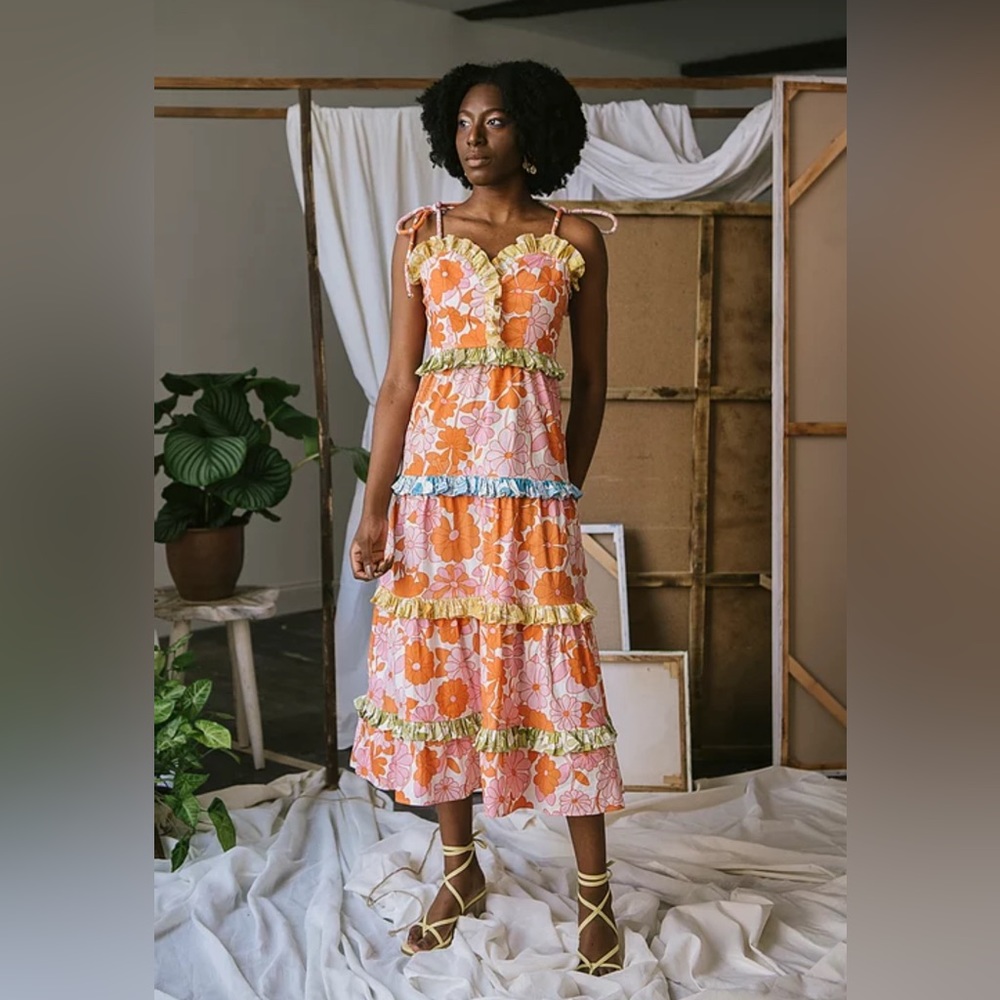 CeliaB Dalia Dress, “In Bloom” colorway